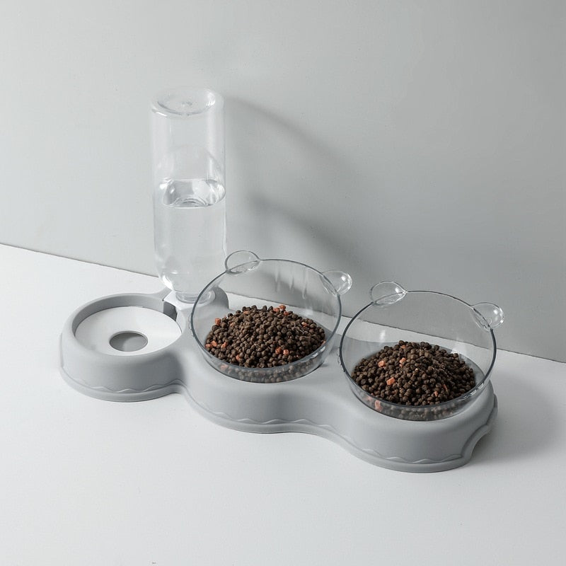 Qebi 3 in 1 Pet Food Feeder