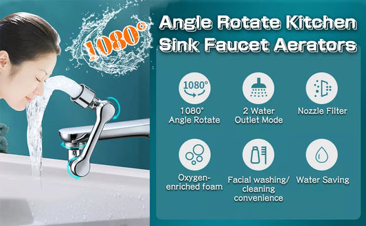 Upgraded 1080° Universal Splash Filter Faucet