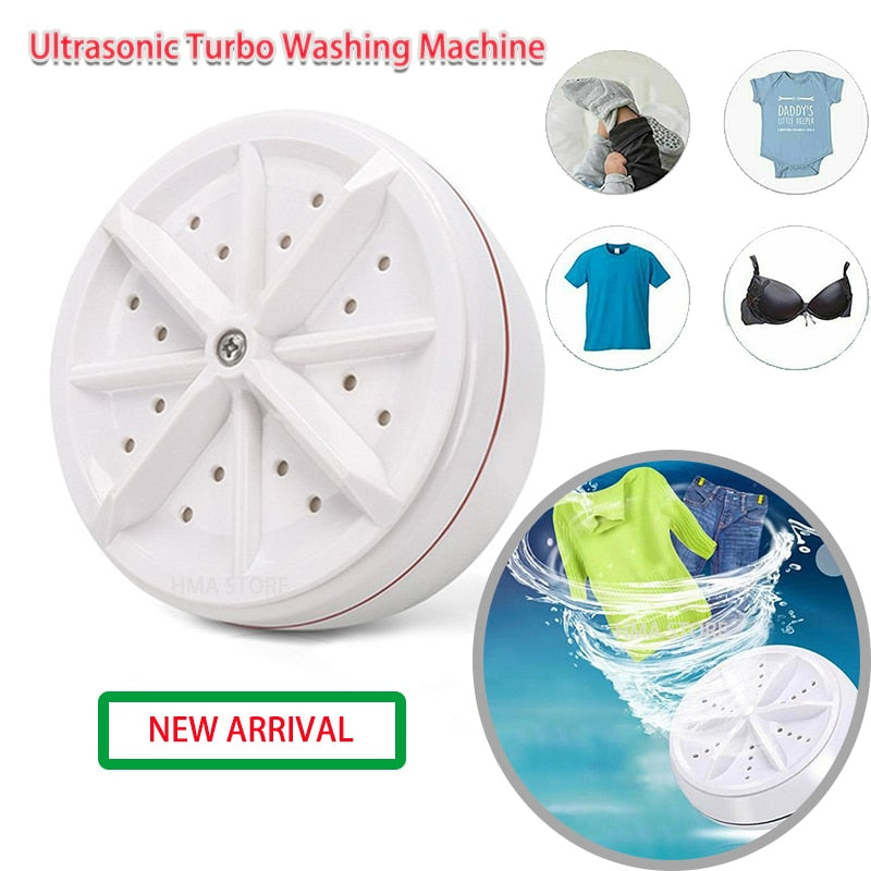 Ultrasonic Mini Turbo Washing Machine