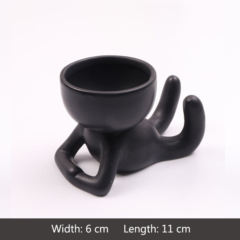 Creative Humanoid Ceramic Flower Pot