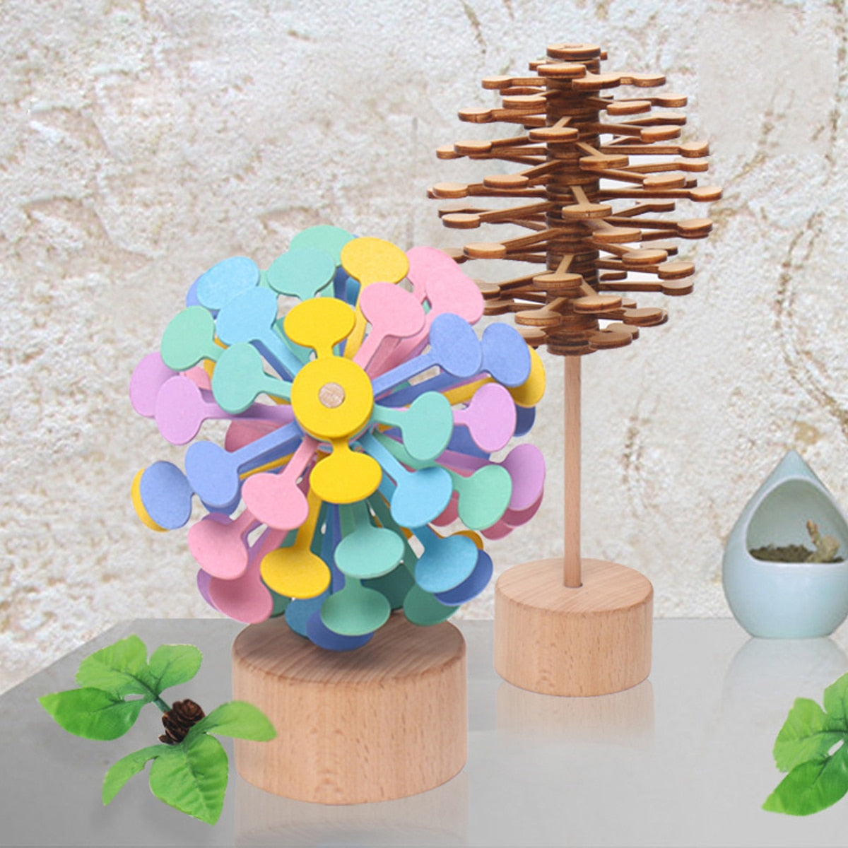 Wooden Lollipop Stress Relief Toy