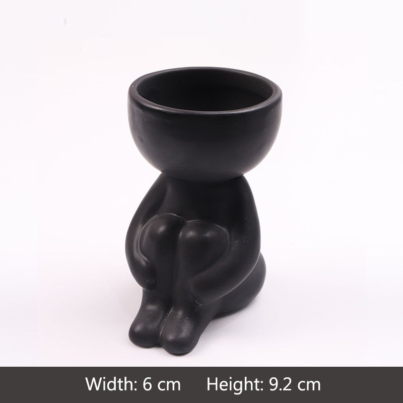 Creative Humanoid Ceramic Flower Pot