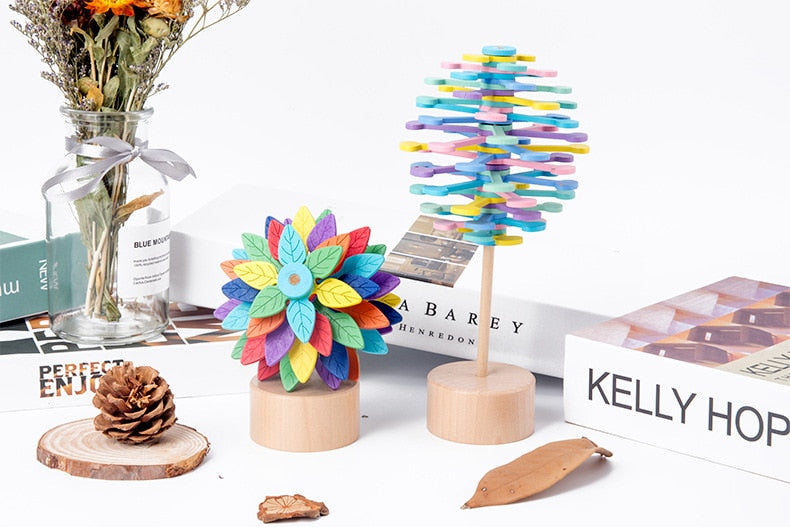 Wooden Lollipop Stress Relief Toy