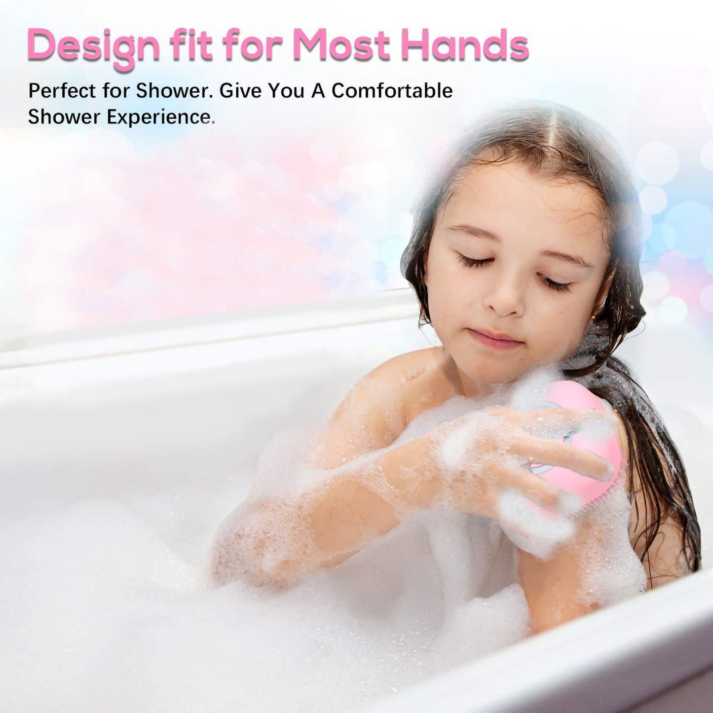 Bath Scrubber With Soap Dispenser