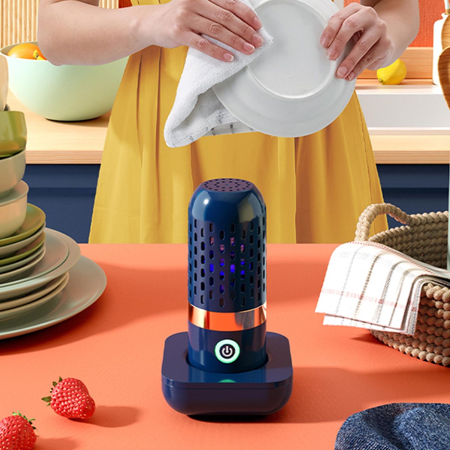 Portable USB Rechargeable Wireless Food Purifier