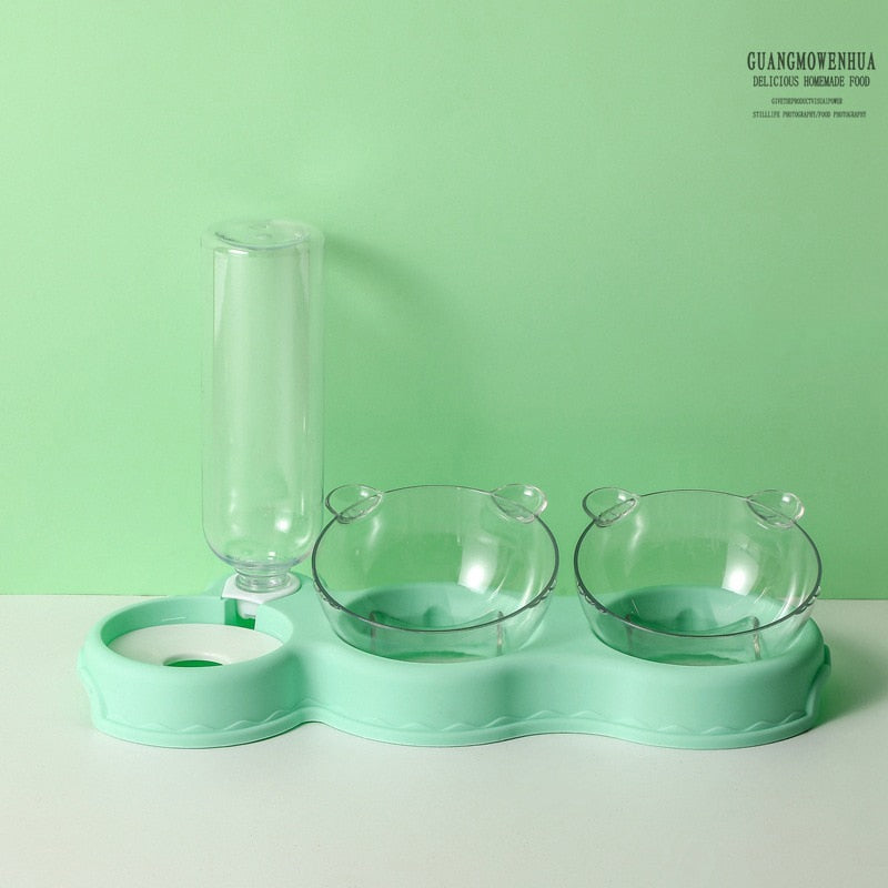 Qebi 3 in 1 Pet Food Feeder