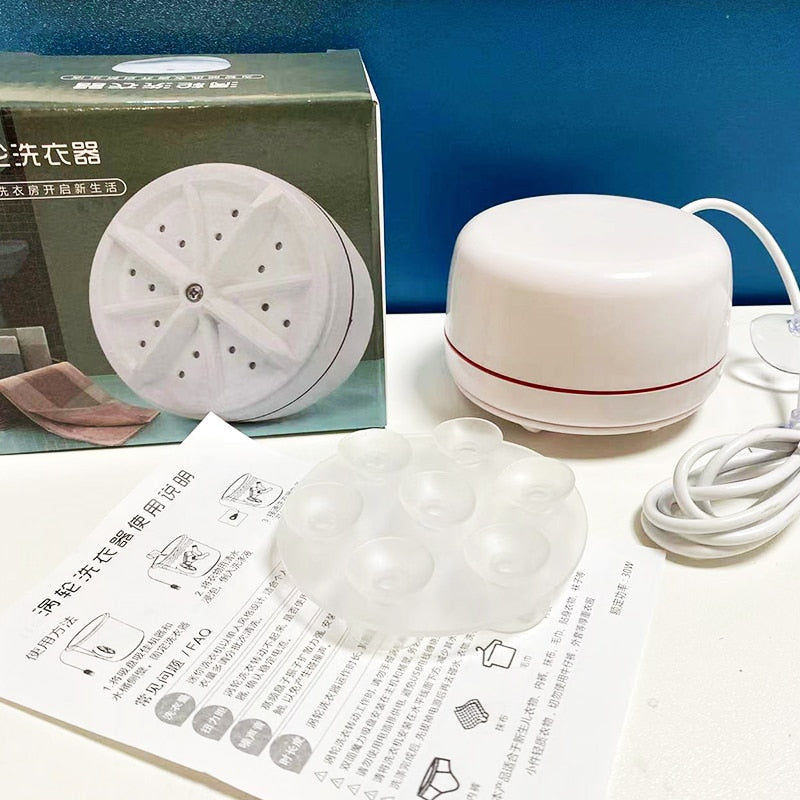 Ultrasonic Mini Turbo Washing Machine