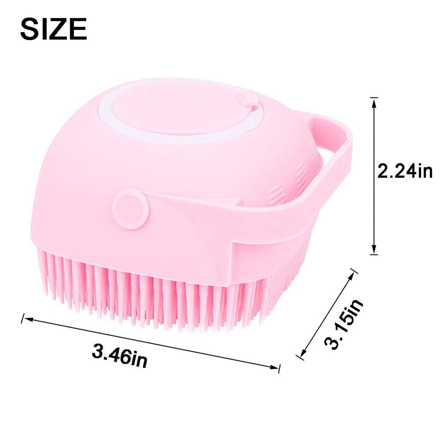 Bath Scrubber With Soap Dispenser