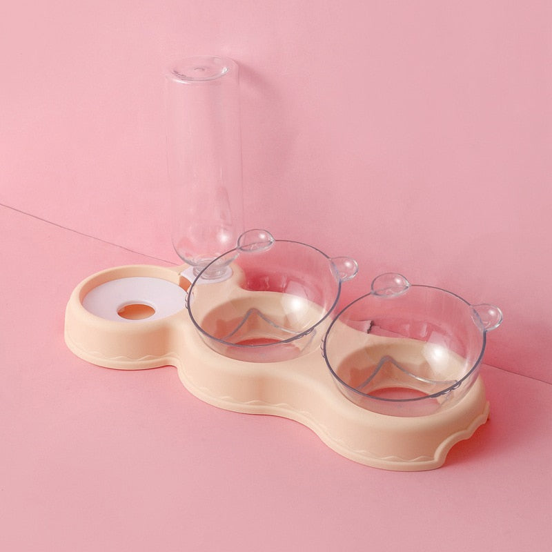 Qebi 3 in 1 Pet Food Feeder