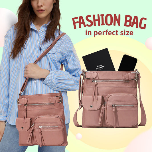 Meraki Multi-Pocket Crossbody Bag