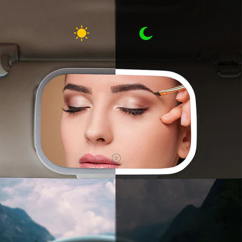 EVSA™ Sunvisor makeup LED light mirror