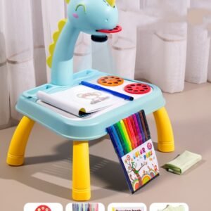 Kids Projection Drawing Board with Pens – Dino & Giraffe Fun