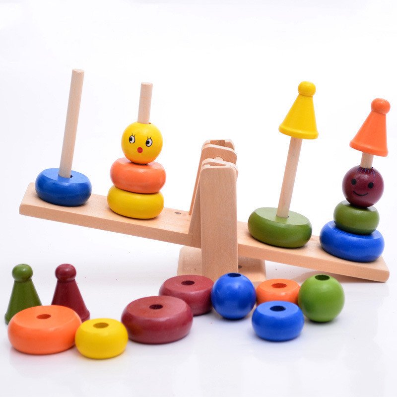 Balance & Stack Wooden Toy – Fun Learning for Toddlers