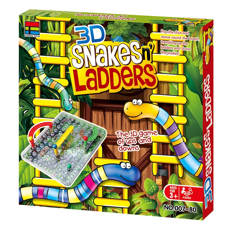 3D Snakes & Ladders Chess Game – Parent-Child Fun Toy