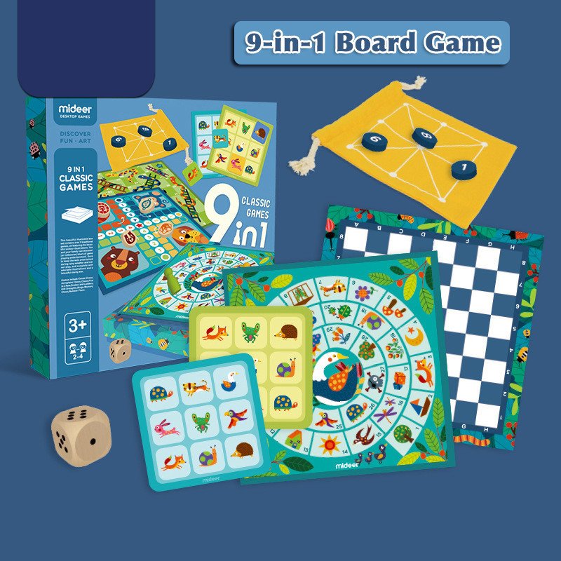 16-in-1 Puzzle Board Game for Kids – Fun Learning Toy Set