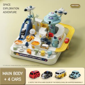 AstroQuest Circuit - Space Adventure Car Track Montessori Set