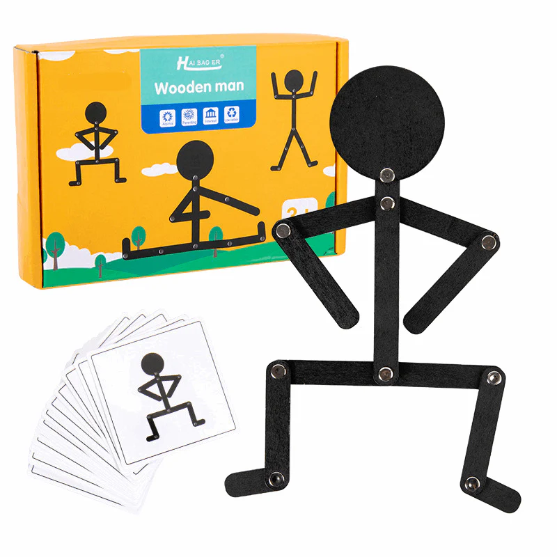 Montessori Wooden Body Puzzle Toy – Skill Builder for Kids