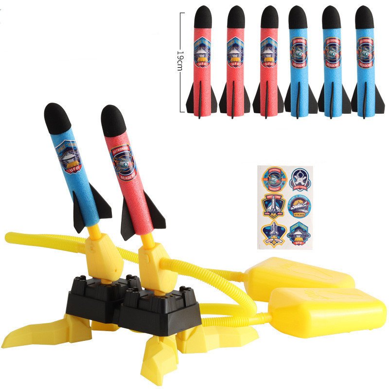 Foot-Powered Rocket Launcher Toy for Kids
