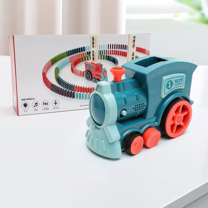 Domino Train Toy for Kids – Automatic Laying Puzzle Train