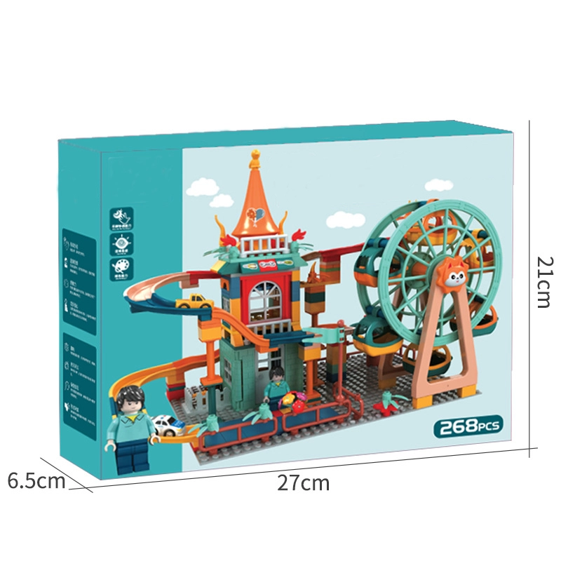 Children’s 268-Piece Ferris Wheel & Castle Building Blocks Set