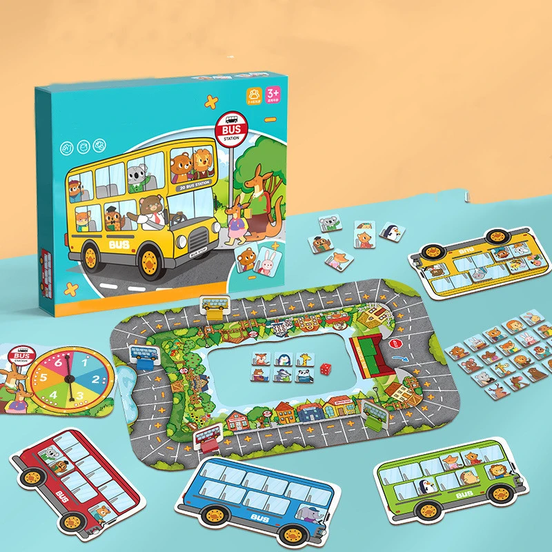 Animal Bus Platform Table Game for Kids