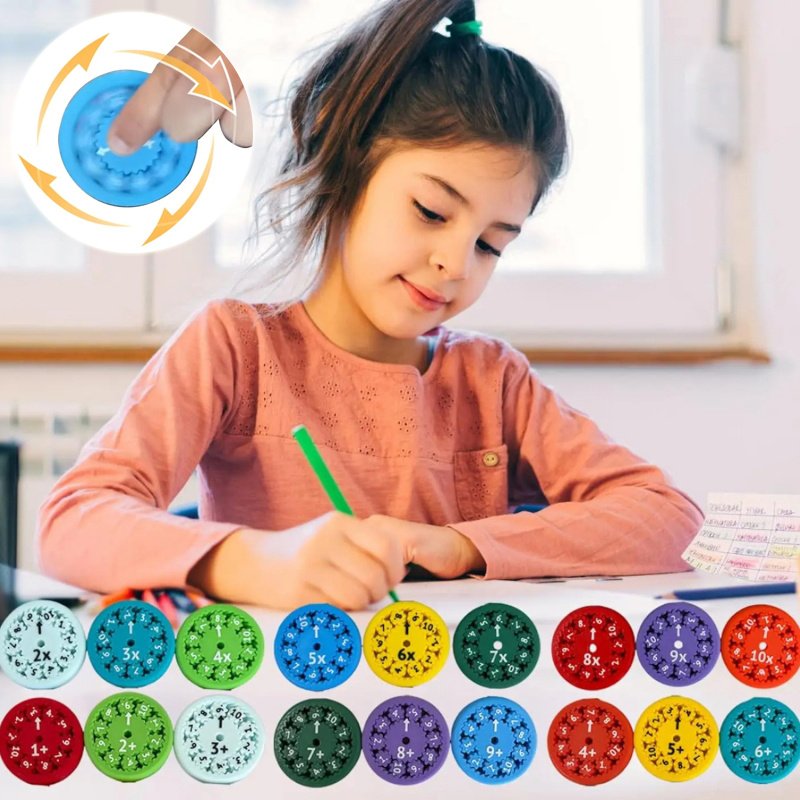 Math Fact Fidget Spinner Set – Learn While You Spin